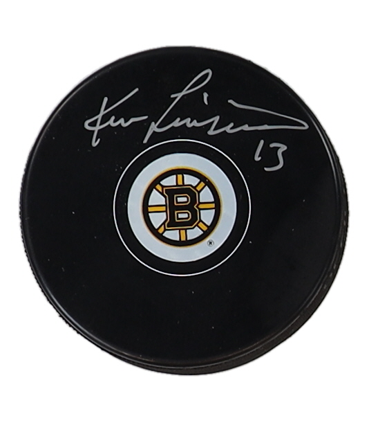 Ken Linseman Signed Bruins Logo Hockey Puck (Premium Autographs) at PristineAuction.com Ken Linseman Signed Bruins Logo Hockey Puck (Premium Autographs) at PristineAuction.com