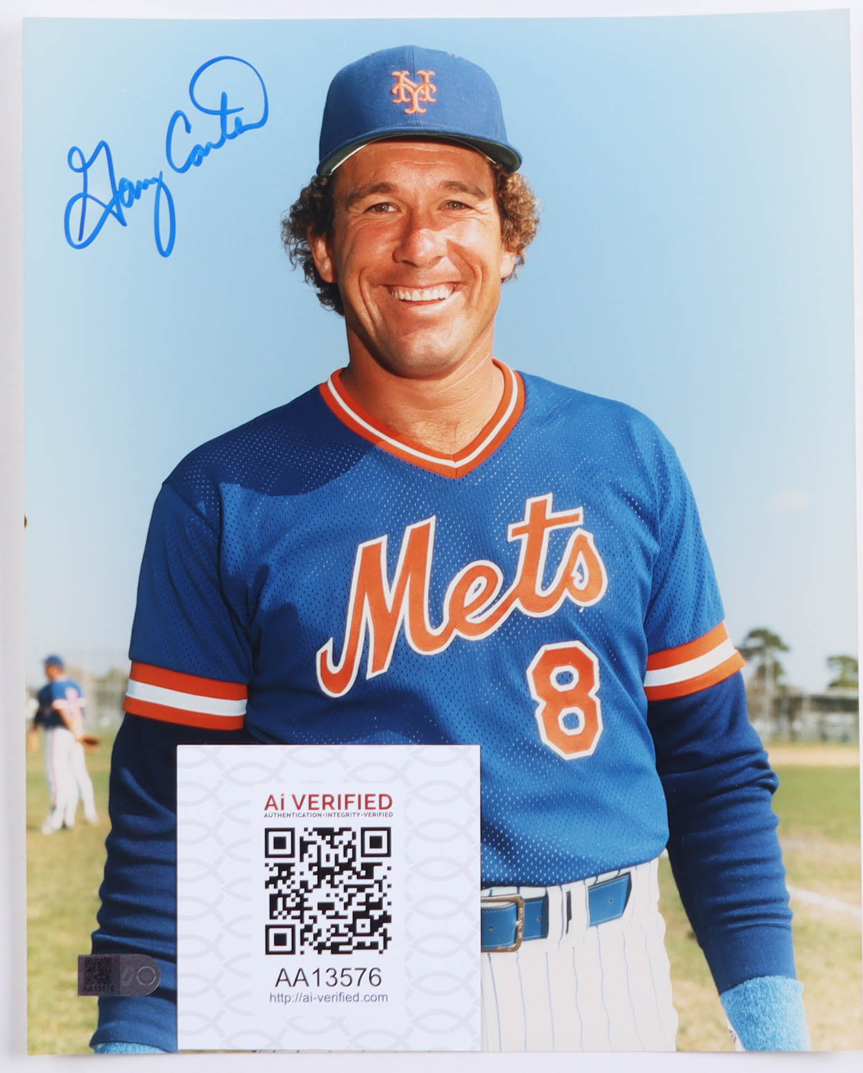 Gary Carter Signed Mets 8x10 Photo (AIV) at PristineAuction.com Gary Carter Signed Mets 8x10 Photo (AIV) at PristineAuction.com