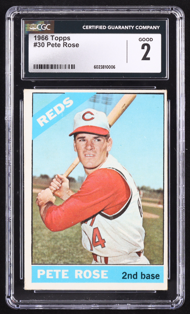 Pete Rose 1966 Topps #30 (CGC 2) at PristineAuction.com Pete Rose 1966 Topps #30 (CGC 2) at PristineAuction.com