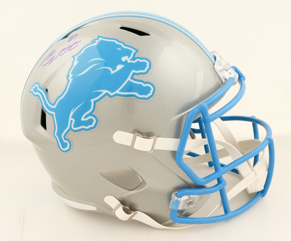 Sam LaPorta Signed Lions Full-Size Speed Helmet (Beckett) at PristineAuction.com Sam LaPorta Signed Lions Full-Size Speed Helmet (Beckett) at PristineAuction.com