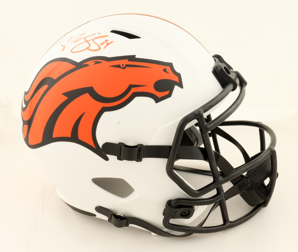Champ Bailey Signed Broncos Full-Size Lunar Eclipse Alternate Speed Helmet (Beckett) at PristineAuction.com Champ Bailey Signed Broncos Full-Size Lunar Eclipse Alternate Speed Helmet (Beckett) at PristineAuction.com