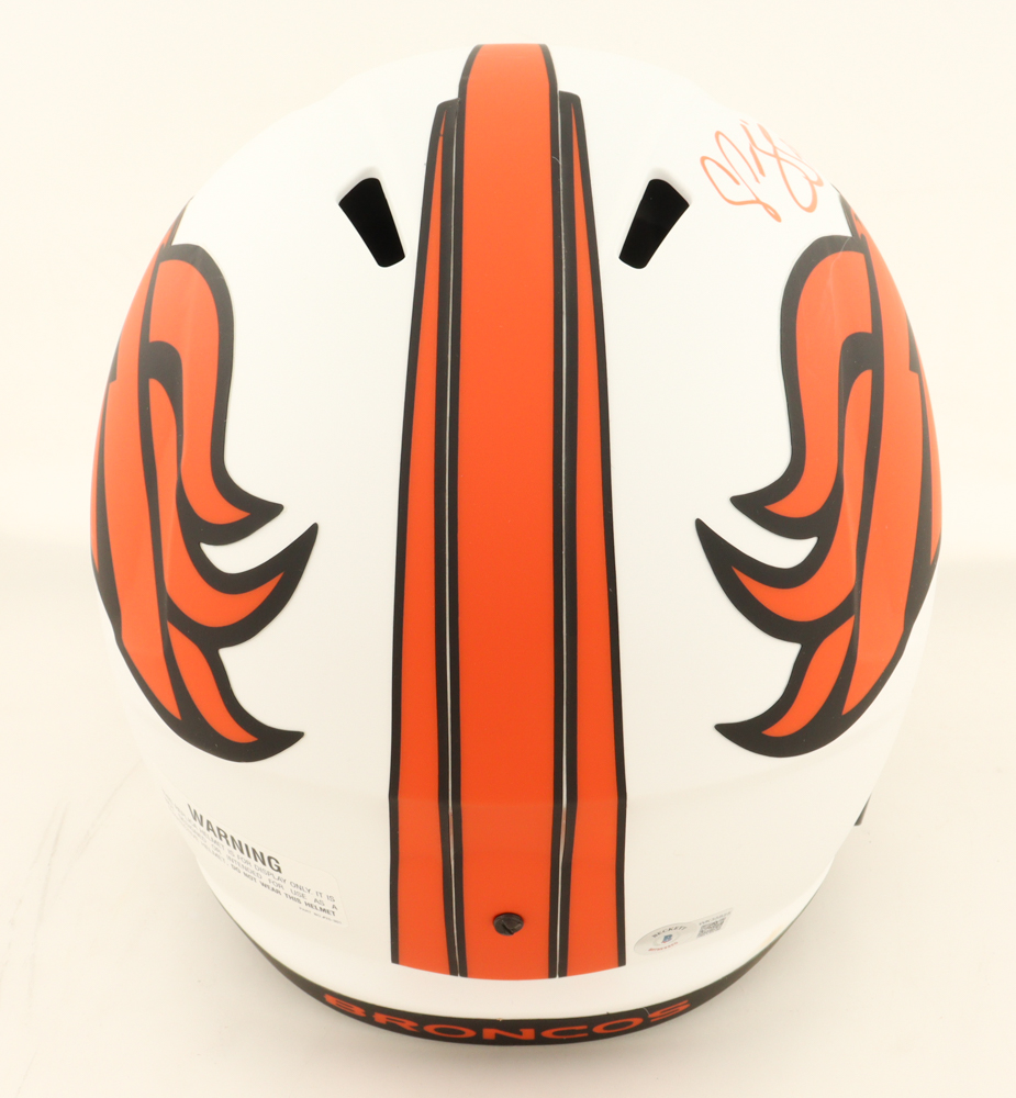 Champ Bailey Signed Broncos Full-Size Lunar Eclipse Alternate Speed Helmet (Beckett) at PristineAuction.com Champ Bailey Signed Broncos Full-Size Lunar Eclipse Alternate Speed Helmet (Beckett) at PristineAuction.com