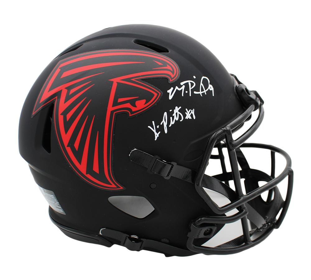 Michael Penix Jr. & Kyle Pitts Signed Falcons Full-Size Authentic On-Field Eclipse Alternate Speed Helmet (Beckett) at PristineAuction.com Michael Penix Jr. & Kyle Pitts Signed Falcons Full-Size Authentic On-Field Eclipse Alternate Speed Helmet (Beckett) at PristineAuction.com