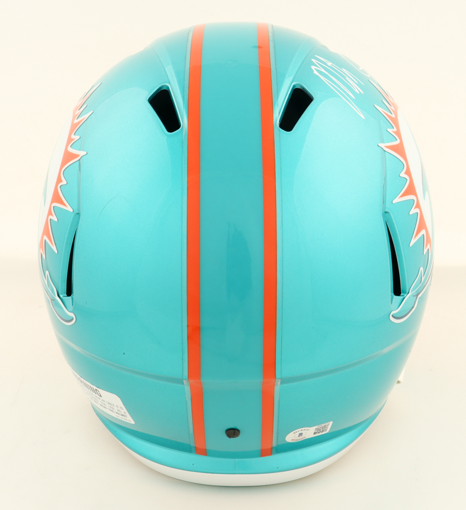 Mike Gesicki Signed Dolphins Full-Size Flash Alternate Speed Helmet (Beckett) at PristineAuction.com Mike Gesicki Signed Dolphins Full-Size Flash Alternate Speed Helmet (Beckett) at PristineAuction.com