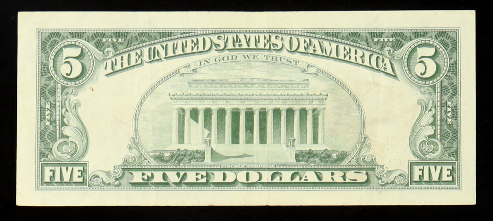 1963 United States $5 Five Dollar Legal Tender Note - Red Seal at PristineAuction.com 1963 United States $5 Five Dollar Legal Tender Note - Red Seal at PristineAuction.com