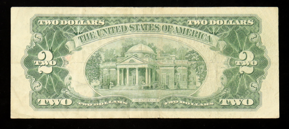 1953-C United States $2 Two Dollar Legal Tender Note - Red Seal at PristineAuction.com 1953-C United States $2 Two Dollar Legal Tender Note - Red Seal at PristineAuction.com