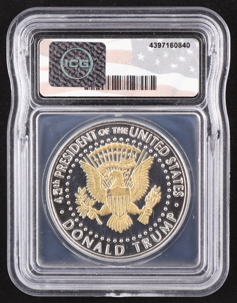 2020 Donald Trump 45th President "Keep America Great" Token (ICG MS69 PL) at PristineAuction.com 2020 Donald Trump 45th President "Keep America Great" Token (ICG MS69 PL) at PristineAuction.com