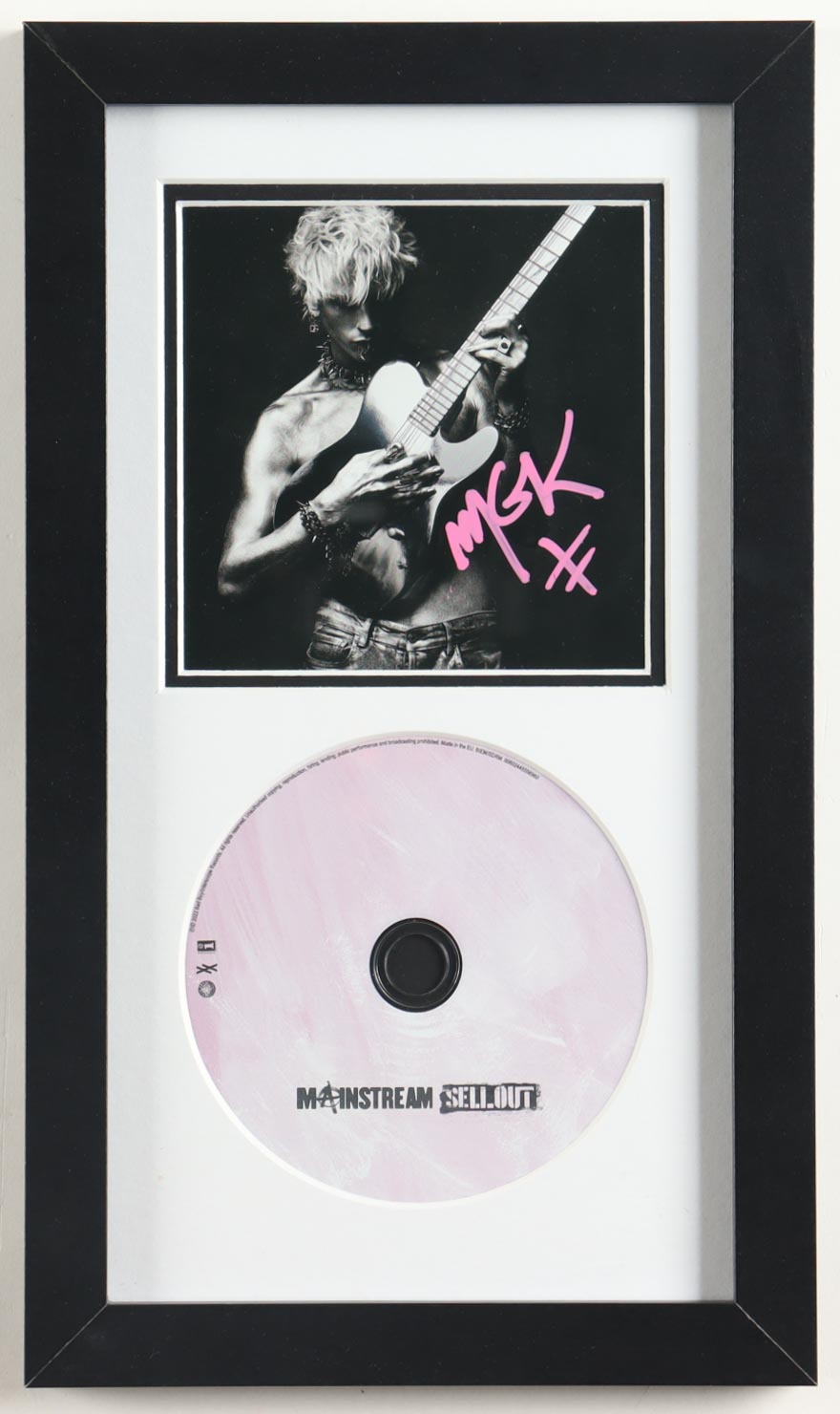 Machine Gun Kelly Signed "Mainstream Sellout" Custom Framed CD Insert Display (AutographCOA) at PristineAuction.com Machine Gun Kelly Signed "Mainstream Sellout" Custom Framed CD Insert Display (AutographCOA) at PristineAuction.com