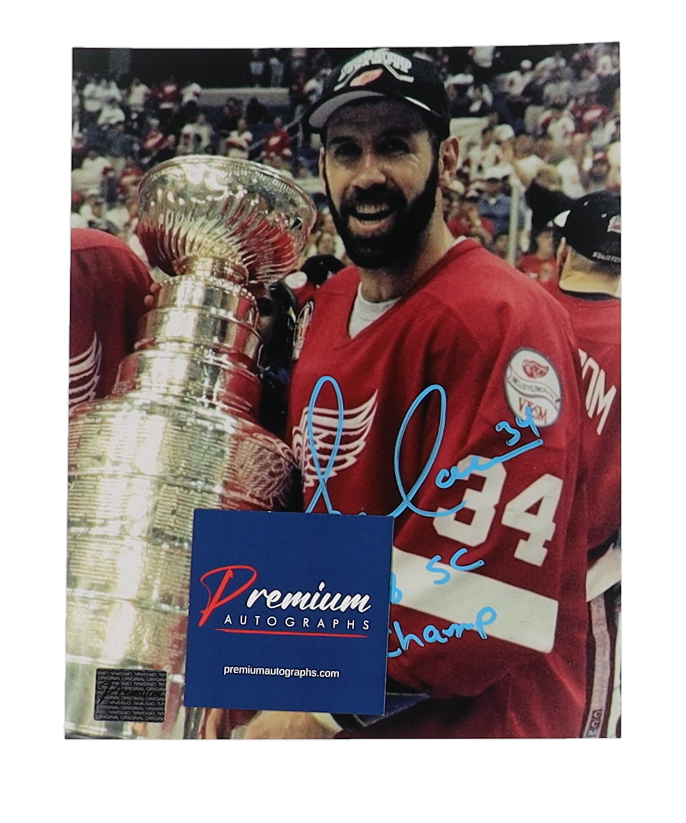 Jamie Macoun Signed Red Wings 8x10 Photo Inscribed "98 SC Champ" (Premium Autographs) at PristineAuction.com Jamie Macoun Signed Red Wings 8x10 Photo Inscribed "98 SC Champ" (Premium Autographs) at PristineAuction.com