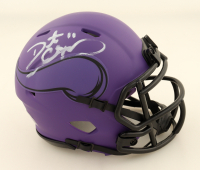 Daunte Culpepper Signed Vikings Rave Alternate Speed Mini Helmet (JSA) at PristineAuction.com