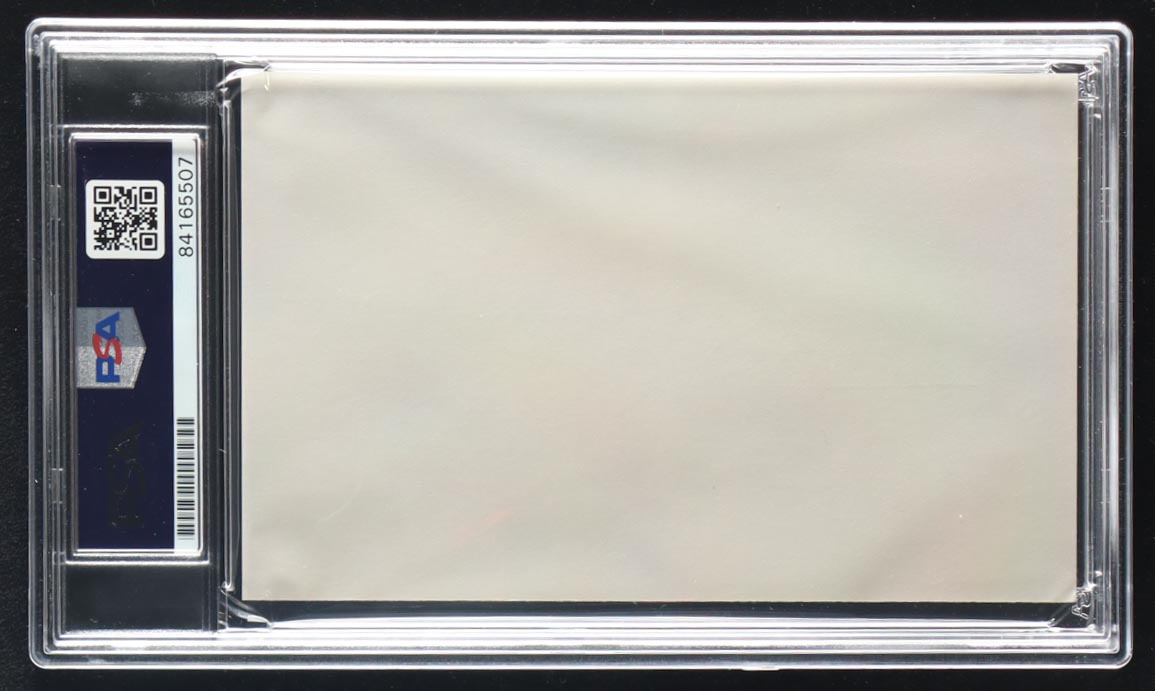 Herschel Green Signed Index Card With Military Career Stats (PSA) at PristineAuction.com Herschel Green Signed Index Card With Military Career Stats (PSA) at PristineAuction.com