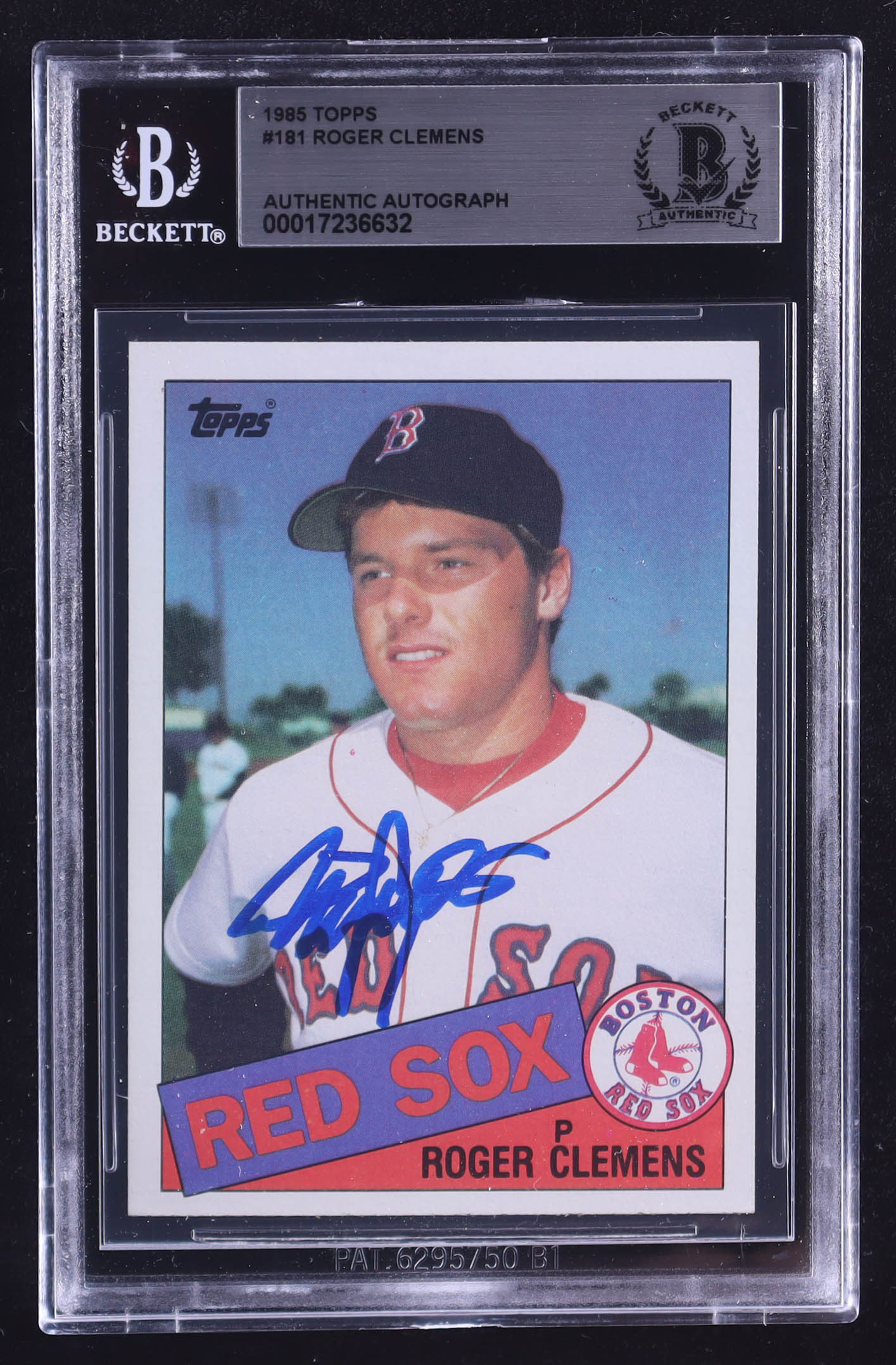 Roger Clemens Signed 1985 Topps #181 RC (BGS) at PristineAuction.com Roger Clemens Signed 1985 Topps #181 RC (BGS) at PristineAuction.com