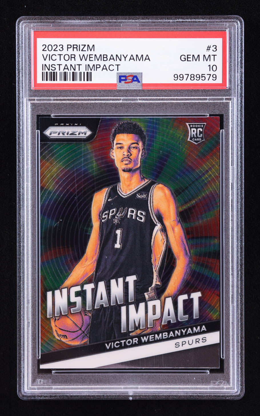 Victor Wembanyama 2023-24 Panini Prizm Instant Impact #3 RC (PSA 10) at PristineAuction.com Victor Wembanyama 2023-24 Panini Prizm Instant Impact #3 RC (PSA 10) at PristineAuction.com