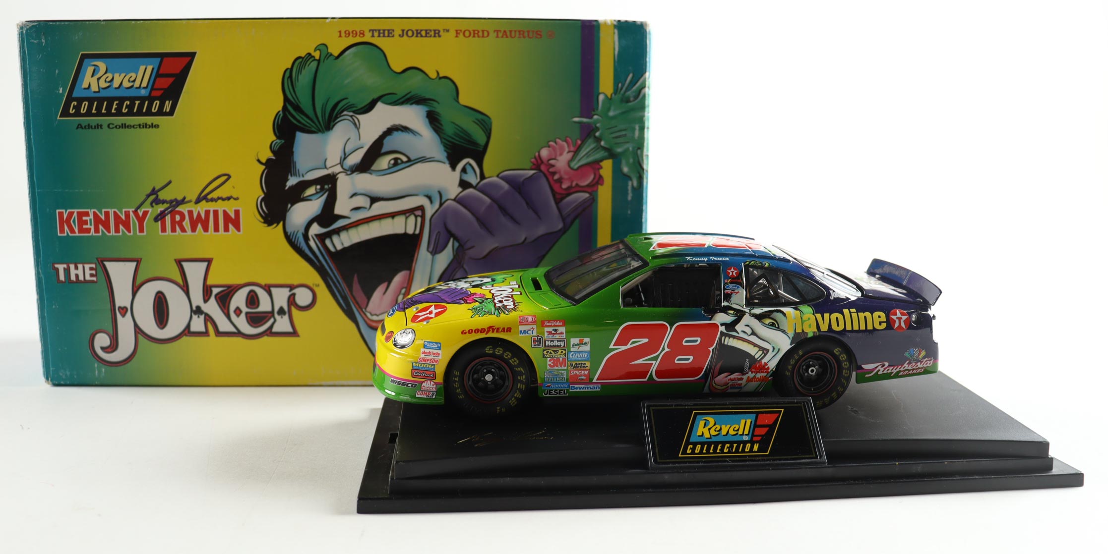 Kenny Irwin LE #28 Texaco / Joker 1998 Ford Taurus 1:24 Die-Cast Car at PristineAuction.com Kenny Irwin LE #28 Texaco / Joker 1998 Ford Taurus 1:24 Die-Cast Car at PristineAuction.com