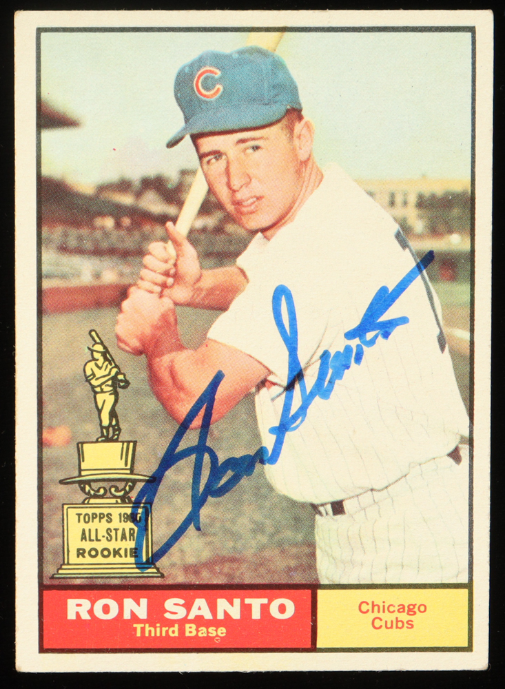 Ron Santo Signed 1961 Topps #35 RC (JSA) at PristineAuction.com Ron Santo Signed 1961 Topps #35 RC (JSA) at PristineAuction.com