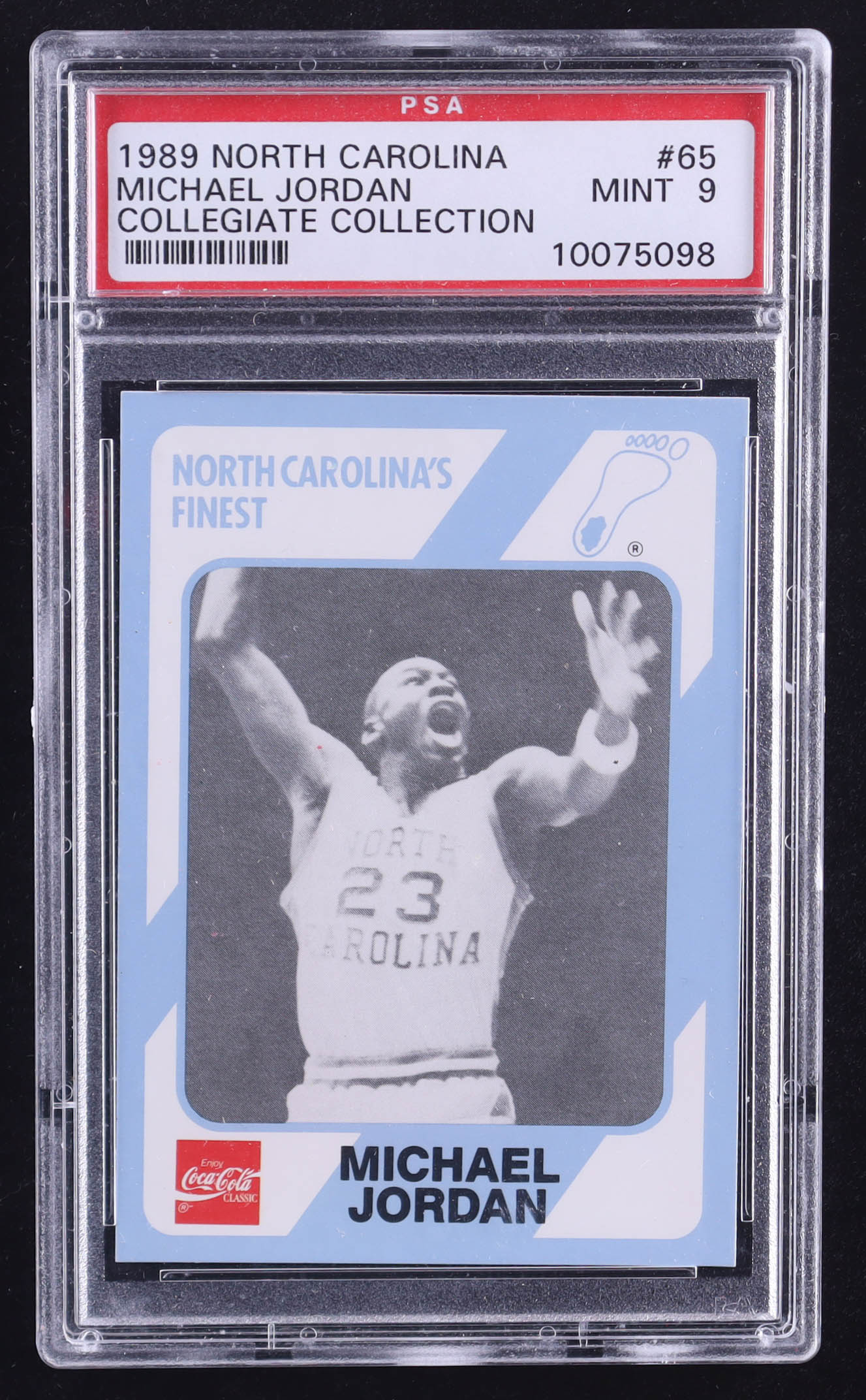 Michael Jordan 1989-90 North Carolina Collegiate Collection #65 (PSA 9) at PristineAuction.com Michael Jordan 1989-90 North Carolina Collegiate Collection #65 (PSA 9) at PristineAuction.com