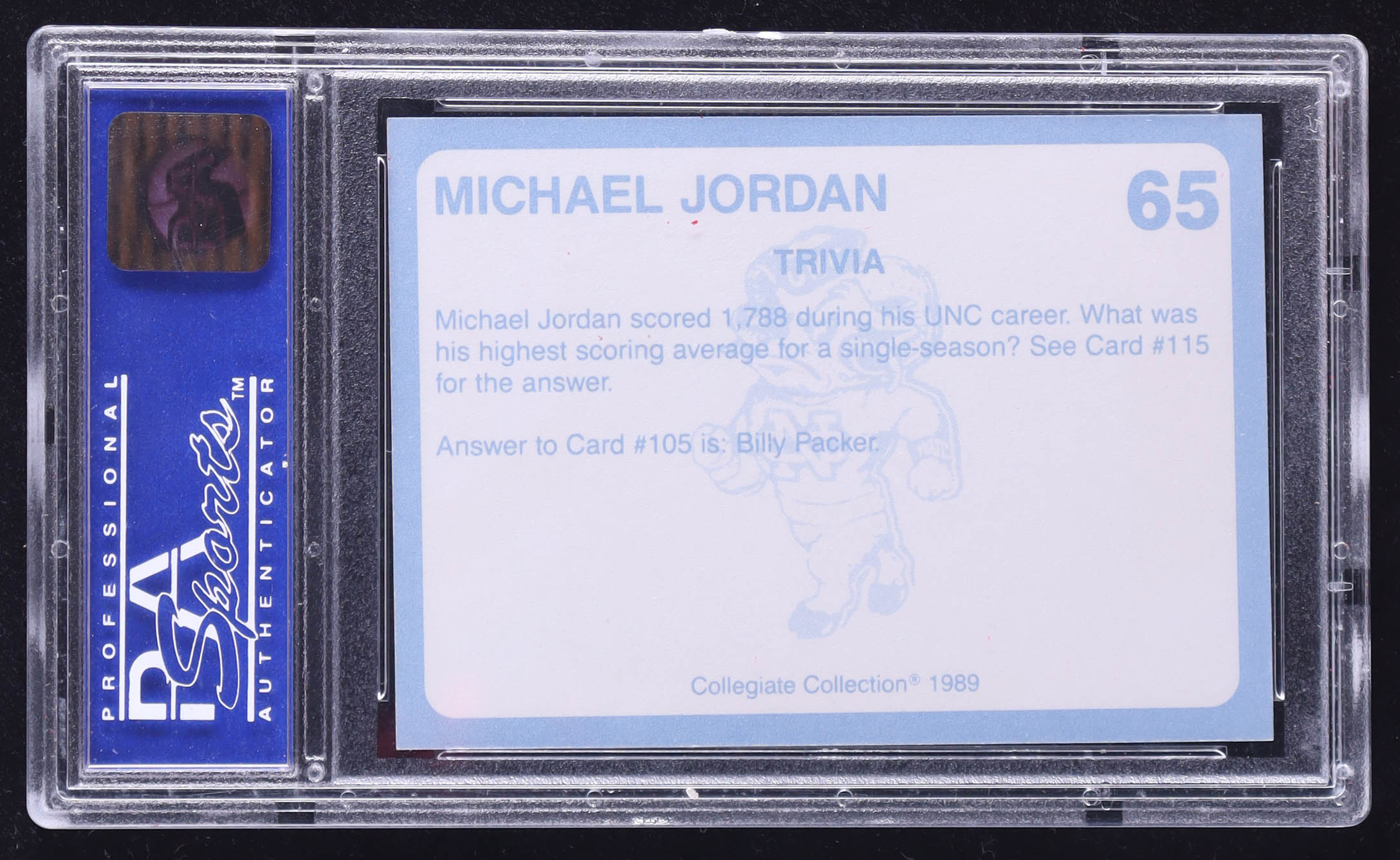 Michael Jordan 1989-90 North Carolina Collegiate Collection #65 (PSA 9) at PristineAuction.com Michael Jordan 1989-90 North Carolina Collegiate Collection #65 (PSA 9) at PristineAuction.com