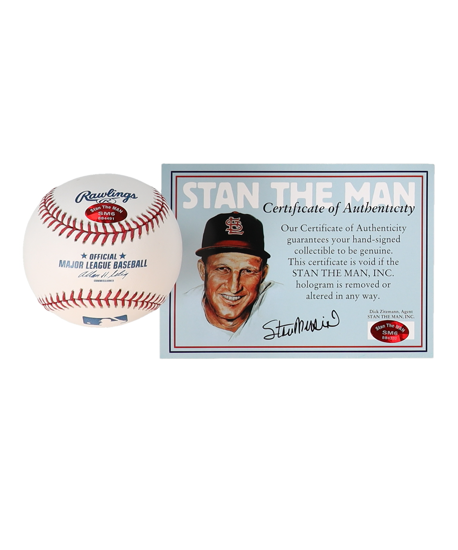 Stan Musial Signed OML Baseball (Stan The Man) at PristineAuction.com Stan Musial Signed OML Baseball (Stan The Man) at PristineAuction.com