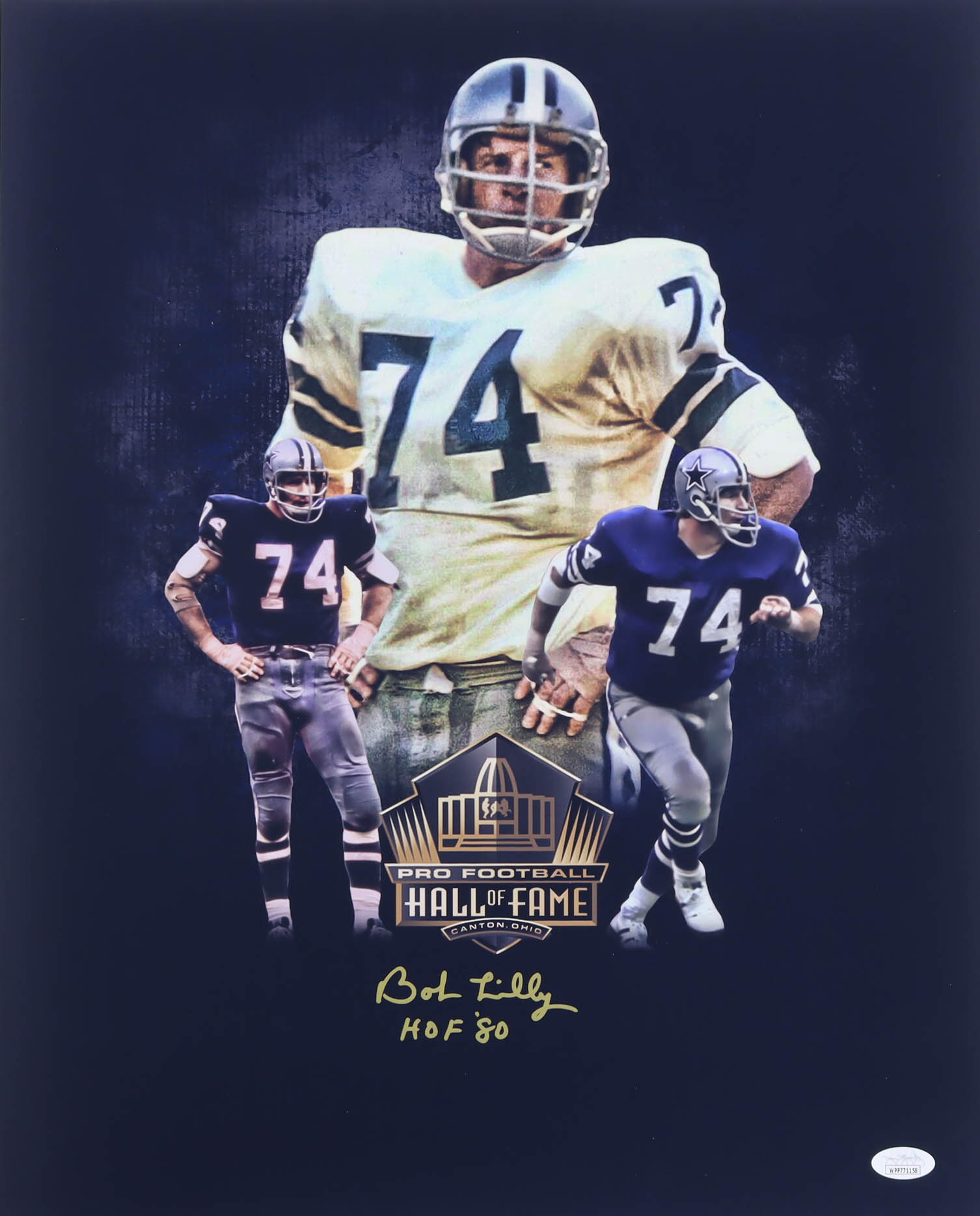 Bob Lilly Signed Cowboys 16x20 Photo Inscribed "HOF '80" (JSA) at PristineAuction.com Bob Lilly Signed Cowboys 16x20 Photo Inscribed "HOF '80" (JSA) at PristineAuction.com