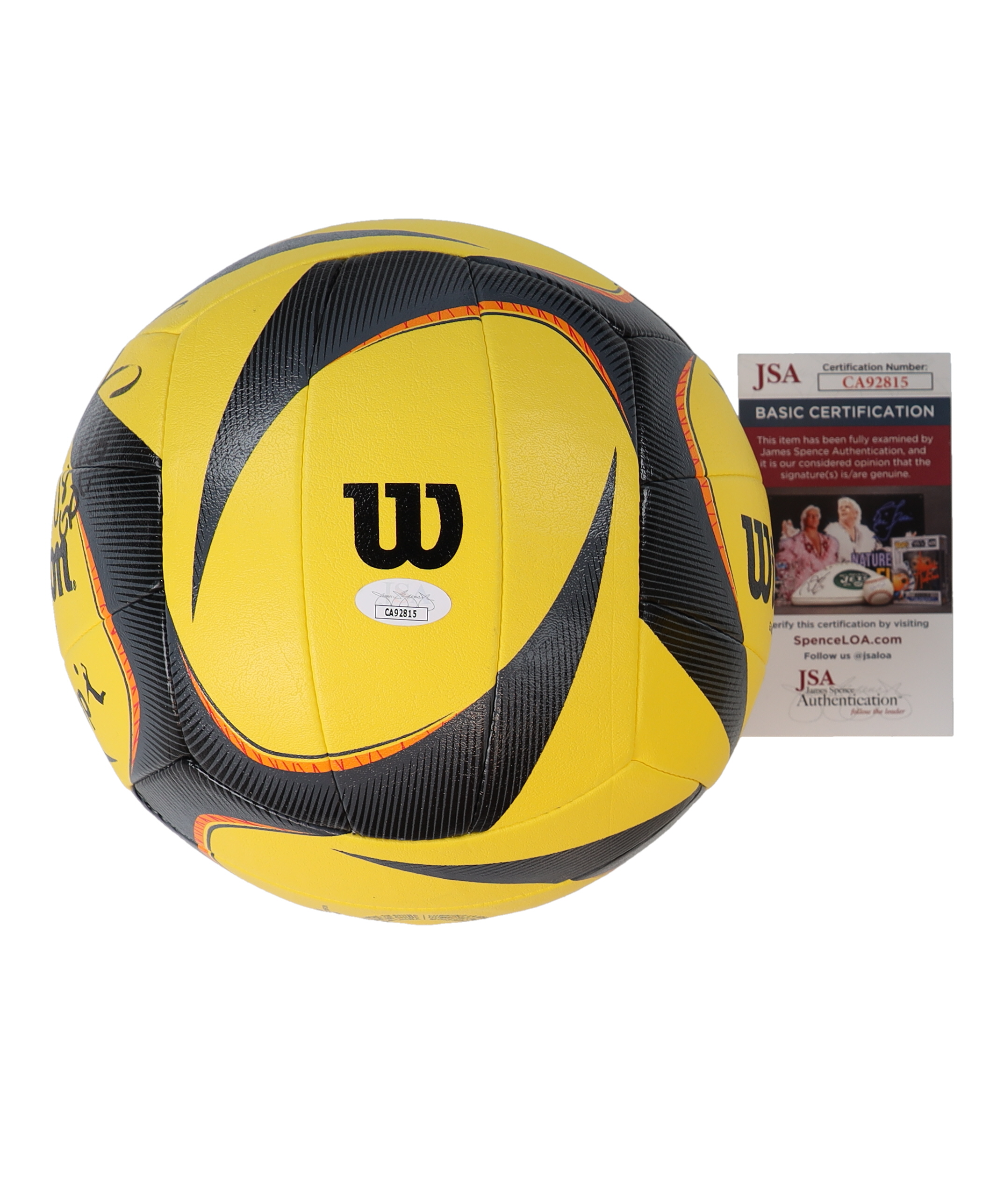 Kerri Walsh Jennings Signed Volleyball Inscribed "USA Gold" (JSA) at PristineAuction.com Kerri Walsh Jennings Signed Volleyball Inscribed "USA Gold" (JSA) at PristineAuction.com