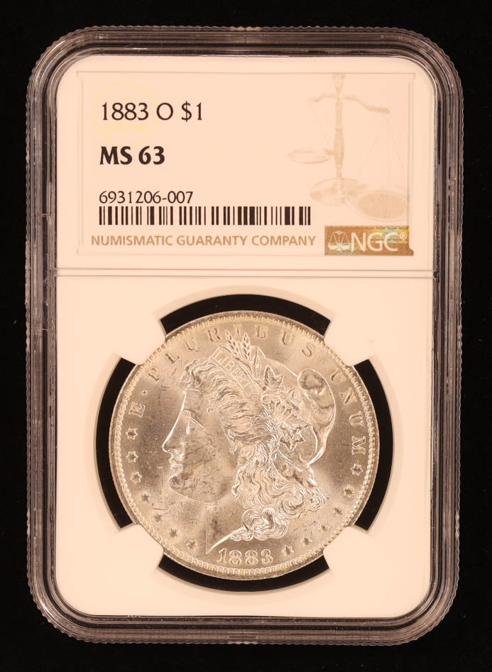 1883-O Morgan Silver Dollar (NGC MS63) at PristineAuction.com 1883-O Morgan Silver Dollar (NGC MS63) at PristineAuction.com