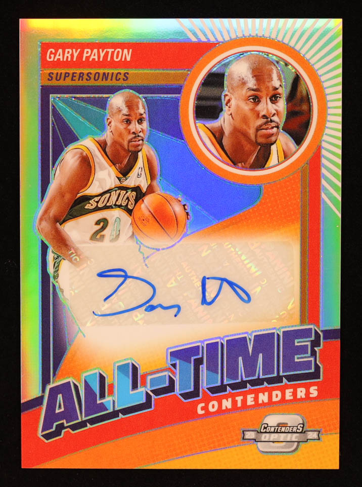 Gary Payton 2023-24 Panini Contenders Optic All-Time Contenders Autographs #29 #95/125 at PristineAuction.com Gary Payton 2023-24 Panini Contenders Optic All-Time Contenders Autographs #29 #95/125 at PristineAuction.com