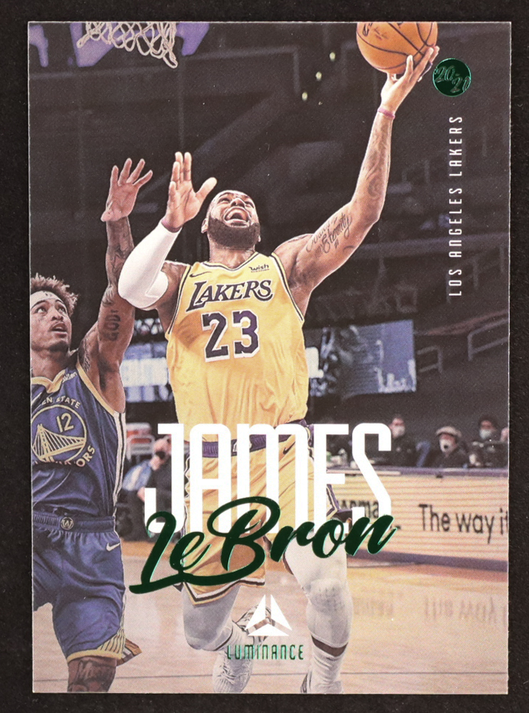 LeBron James 2020-21 Panini Chronicles Green #152 Luminance at PristineAuction.com LeBron James 2020-21 Panini Chronicles Green #152 Luminance at PristineAuction.com