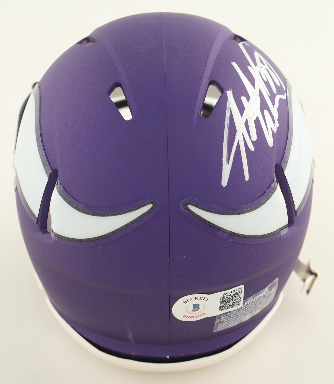Adrian Peterson Signed Vikings Speed Mini Helmet (Beckett) at PristineAuction.com Adrian Peterson Signed Vikings Speed Mini Helmet (Beckett) at PristineAuction.com