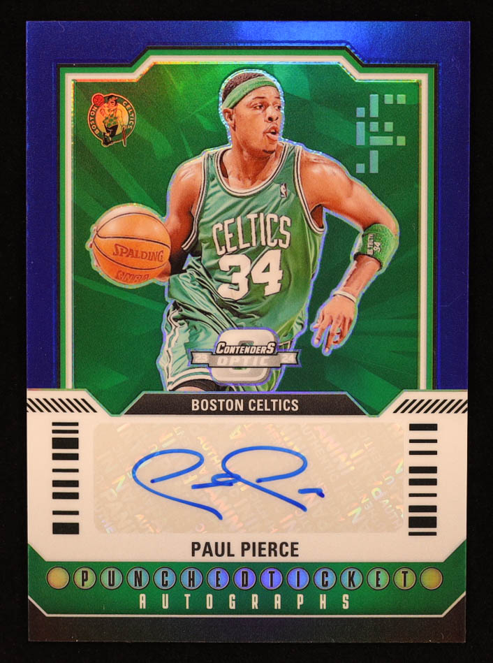 Paul Pierce 2023-24 Panini Contenders Optic Punched Ticket Autographs Blue #13 #44/75 at PristineAuction.com Paul Pierce 2023-24 Panini Contenders Optic Punched Ticket Autographs Blue #13 #44/75 at PristineAuction.com