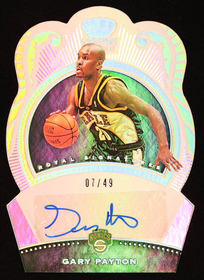 Gary Payton 2020-21 Crown Royale Royal Signatures #15 #7/49 at PristineAuction.com Gary Payton 2020-21 Crown Royale Royal Signatures #15 #7/49 at PristineAuction.com