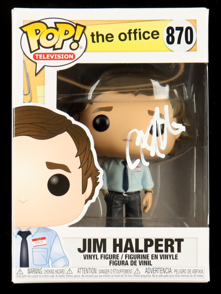 John Krasinski Signed "The Office" #870 Jim Halpert Funko Pop! Vinyl Figure (PSA) at PristineAuction.com John Krasinski Signed "The Office" #870 Jim Halpert Funko Pop! Vinyl Figure (PSA) at PristineAuction.com