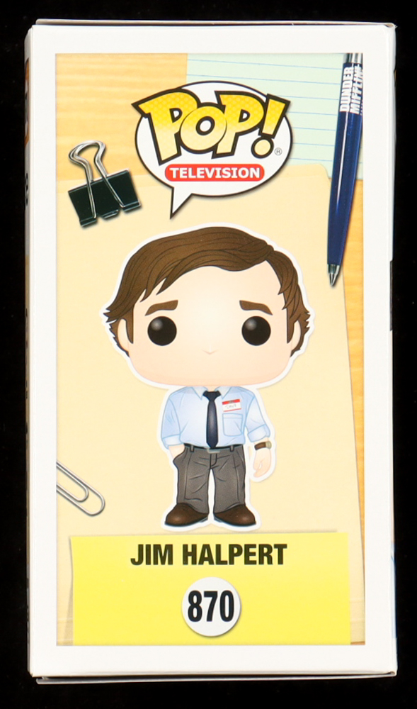 John Krasinski Signed "The Office" #870 Jim Halpert Funko Pop! Vinyl Figure (PSA) at PristineAuction.com John Krasinski Signed "The Office" #870 Jim Halpert Funko Pop! Vinyl Figure (PSA) at PristineAuction.com