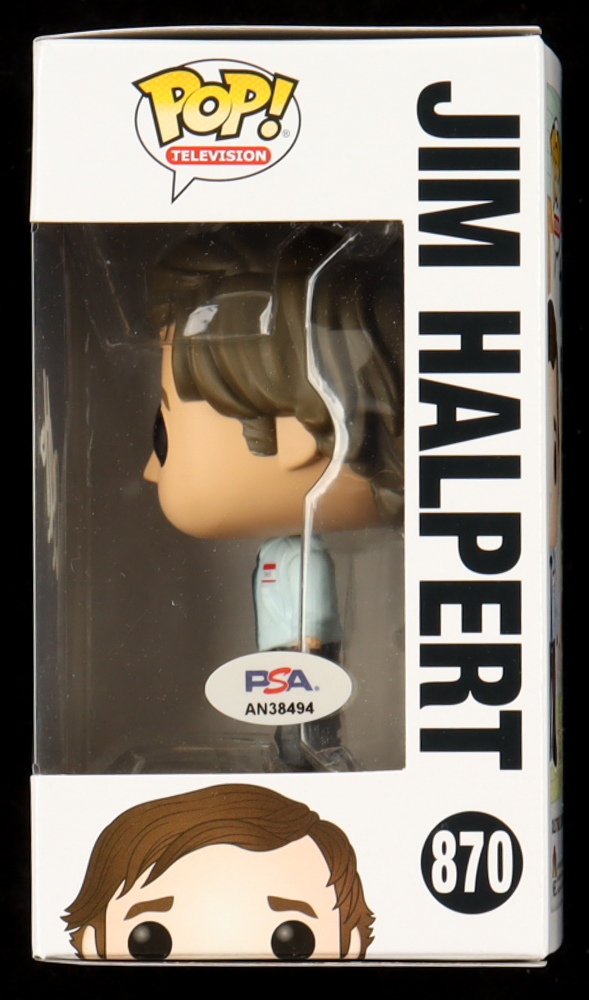 John Krasinski Signed "The Office" #870 Jim Halpert Funko Pop! Vinyl Figure (PSA) at PristineAuction.com John Krasinski Signed "The Office" #870 Jim Halpert Funko Pop! Vinyl Figure (PSA) at PristineAuction.com