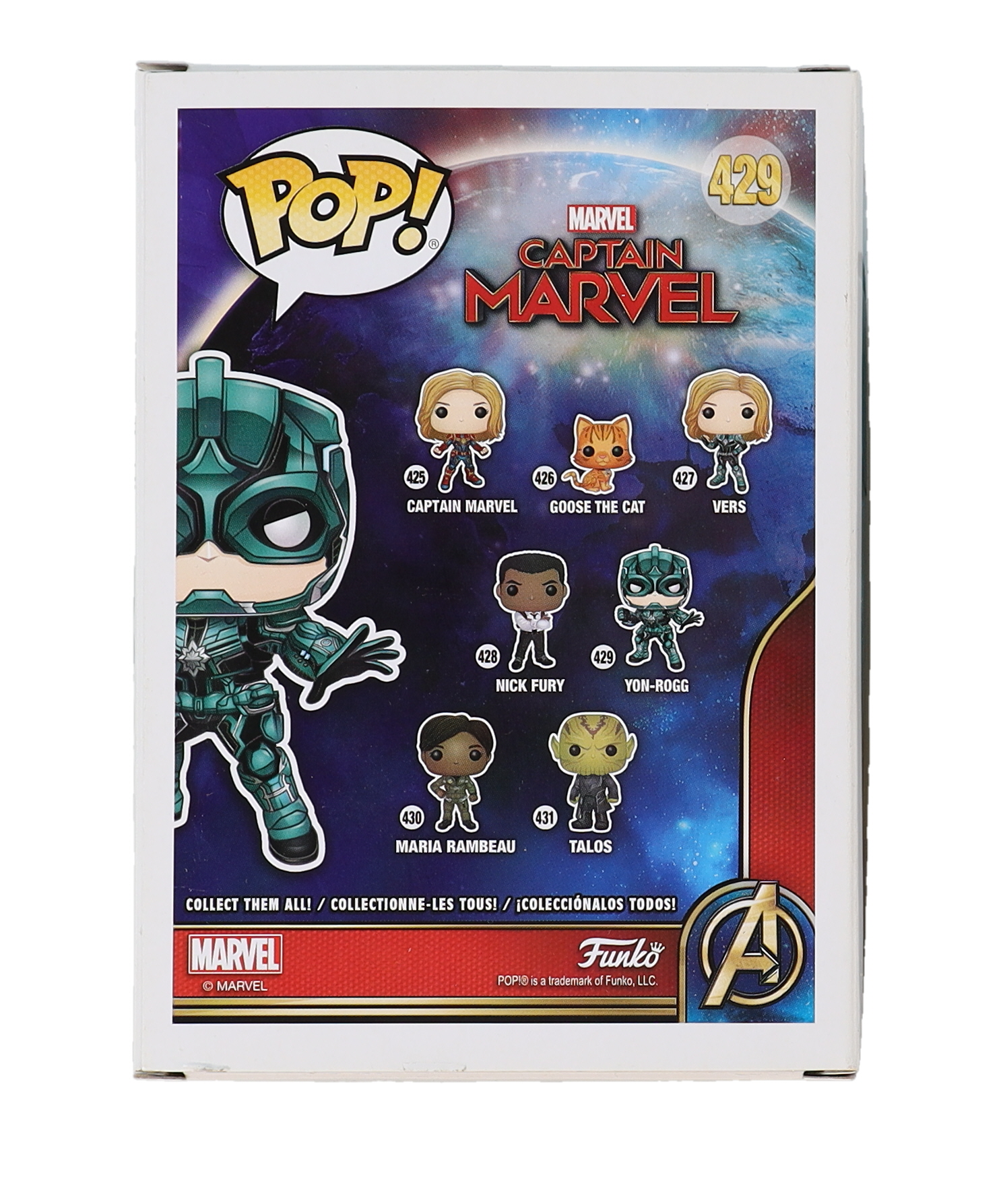 Jude Law Signed "Captain Marvel" #429 Yon-Rogg Funko Pop! Bobble-Head Vinyl Figure (AutographCOA) at PristineAuction.com Jude Law Signed "Captain Marvel" #429 Yon-Rogg Funko Pop! Bobble-Head Vinyl Figure (AutographCOA) at PristineAuction.com