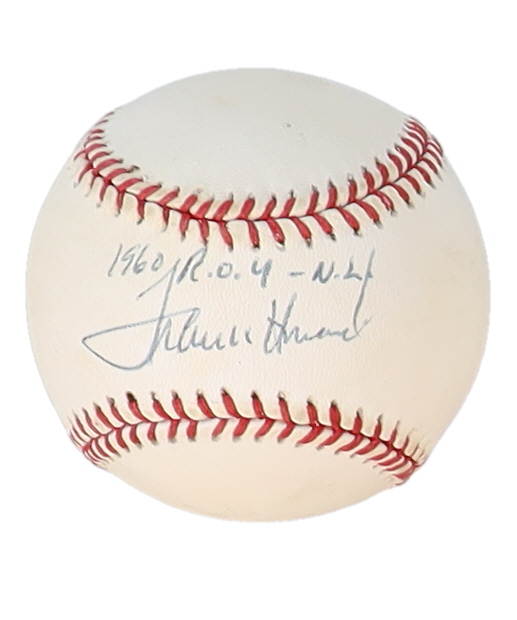 Frank Howard Signed OAL Baseball Inscribed "1960 R.O.Y. - N.L." (Beckett) at PristineAuction.com Frank Howard Signed OAL Baseball Inscribed "1960 R.O.Y. - N.L." (Beckett) at PristineAuction.com