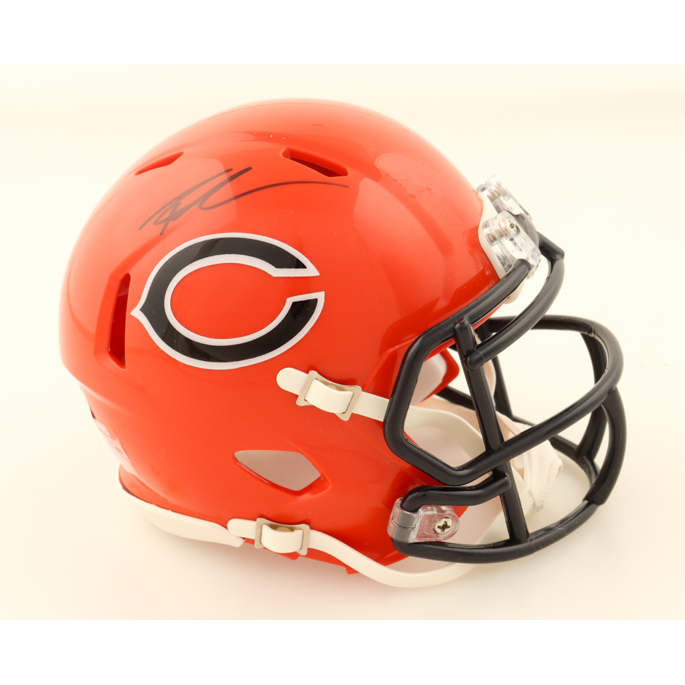 Roschon Johnson Signed Bears Speed Mini Helmet (Beckett) at PristineAuction.com