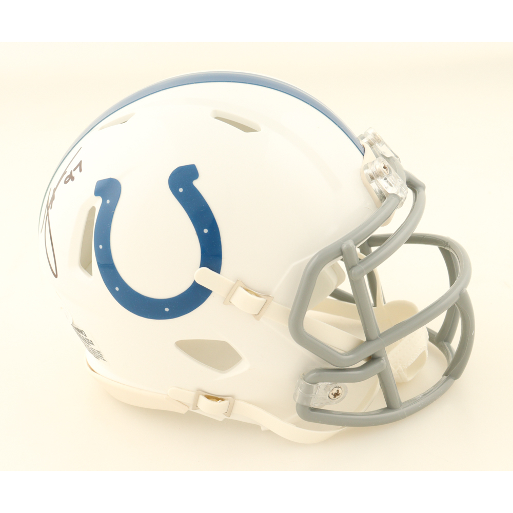 Laiatu Latu Signed Colts Speed Mini Helmet (JSA) at PristineAuction.com