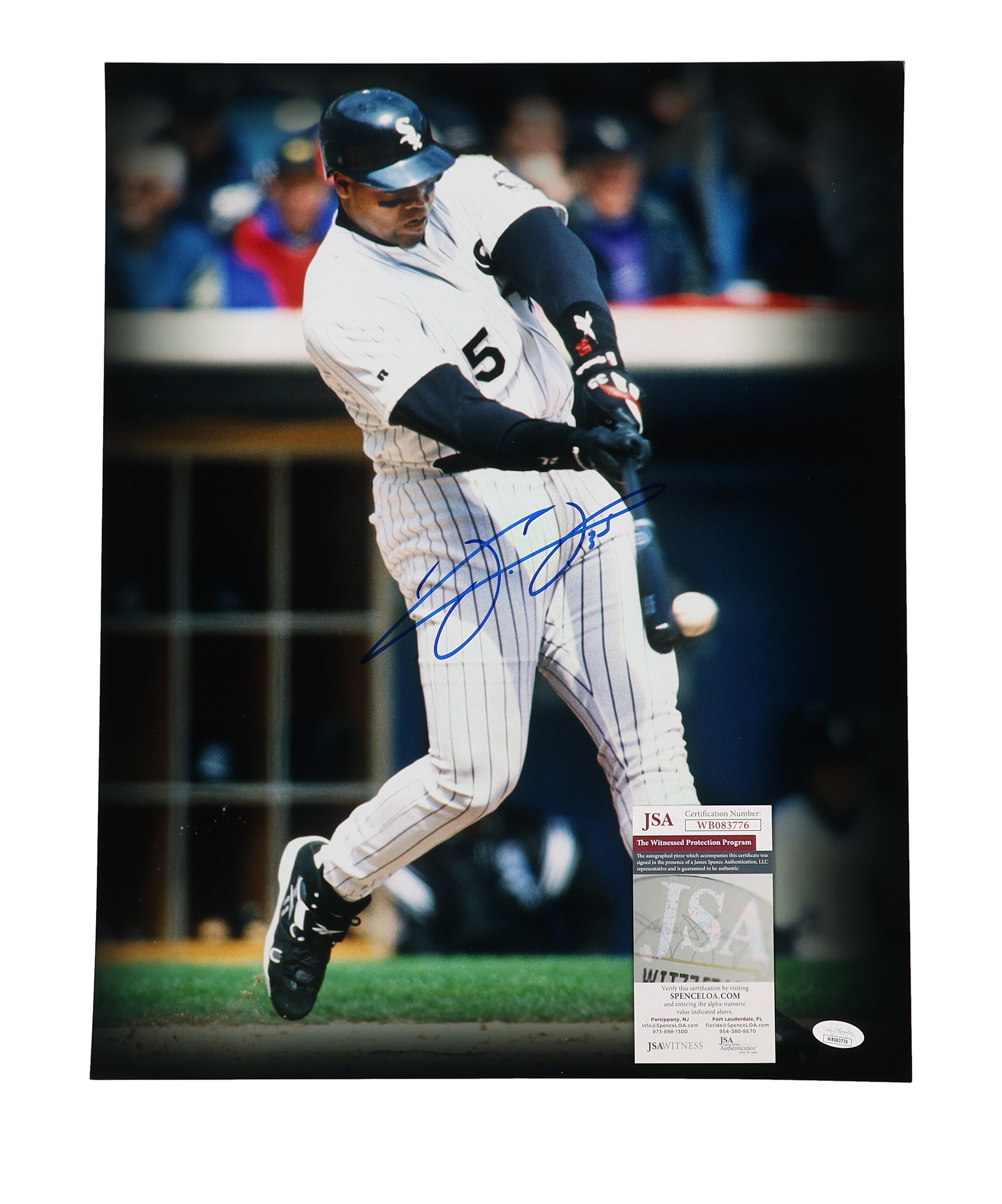 Frank Thomas Signed White Sox 16x20 Photo (JSA) at PristineAuction.com Frank Thomas Signed White Sox 16x20 Photo (JSA) at PristineAuction.com