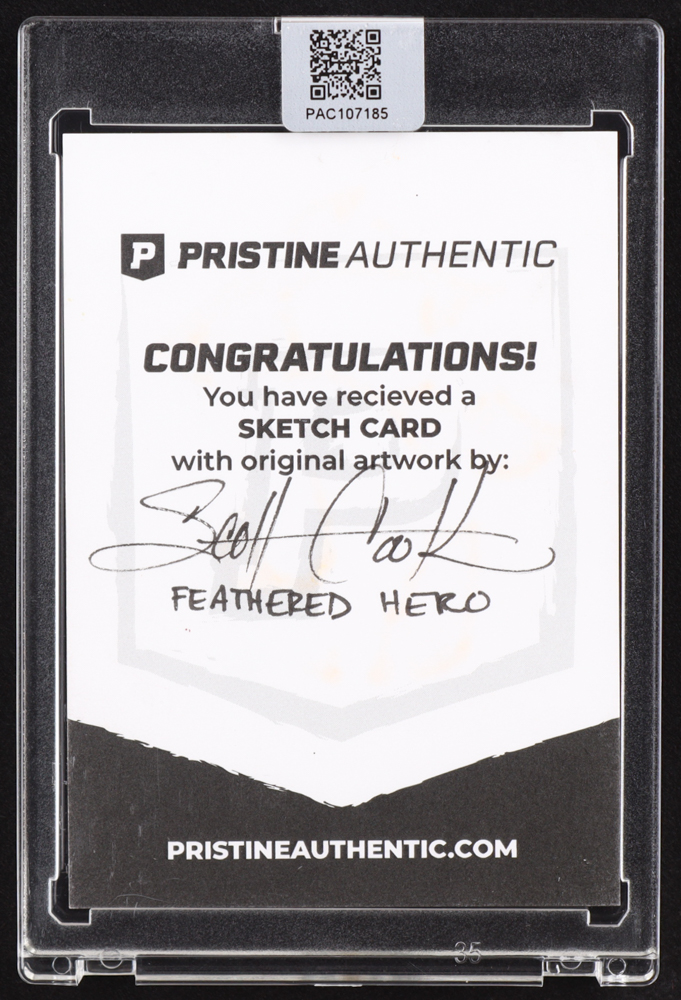 Feathered Hero | Disney | Original Art Sketch Card by Scott Cook (1/1 Original Art) at PristineAuction.com Feathered Hero | Disney | Original Art Sketch Card by Scott Cook (1/1 Original Art) at PristineAuction.com