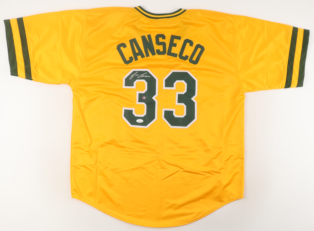 Jose Canseco Signed Jersey (JSA & All World Memorabilia) at PristineAuction.com Jose Canseco Signed Jersey (JSA & All World Memorabilia) at PristineAuction.com