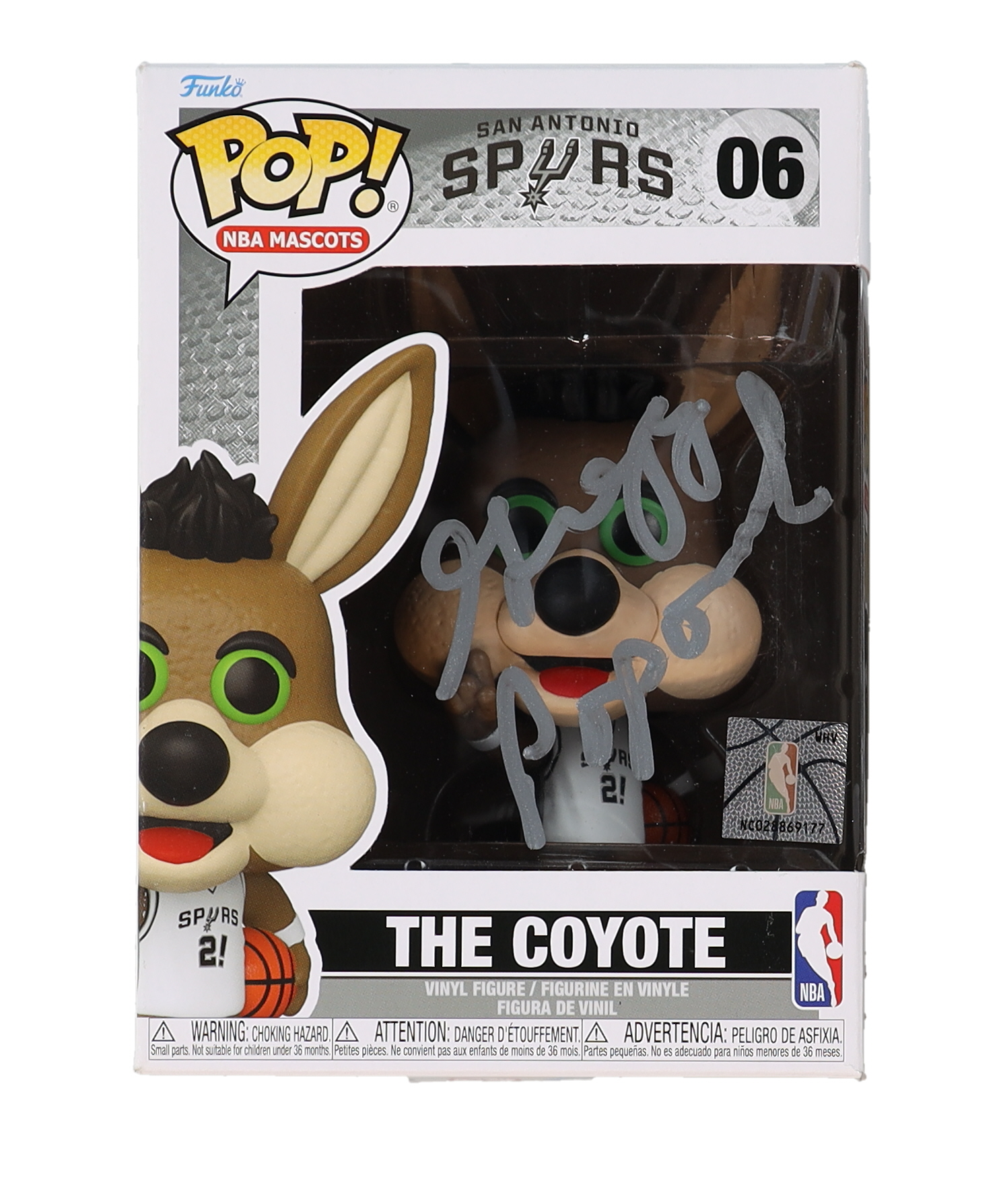 Gregg Poppovich Signed Spurs #06 The Coyote Funko Pop! Vinyl Figure (PSA) at PristineAuction.com Gregg Poppovich Signed Spurs #06 The Coyote Funko Pop! Vinyl Figure (PSA) at PristineAuction.com