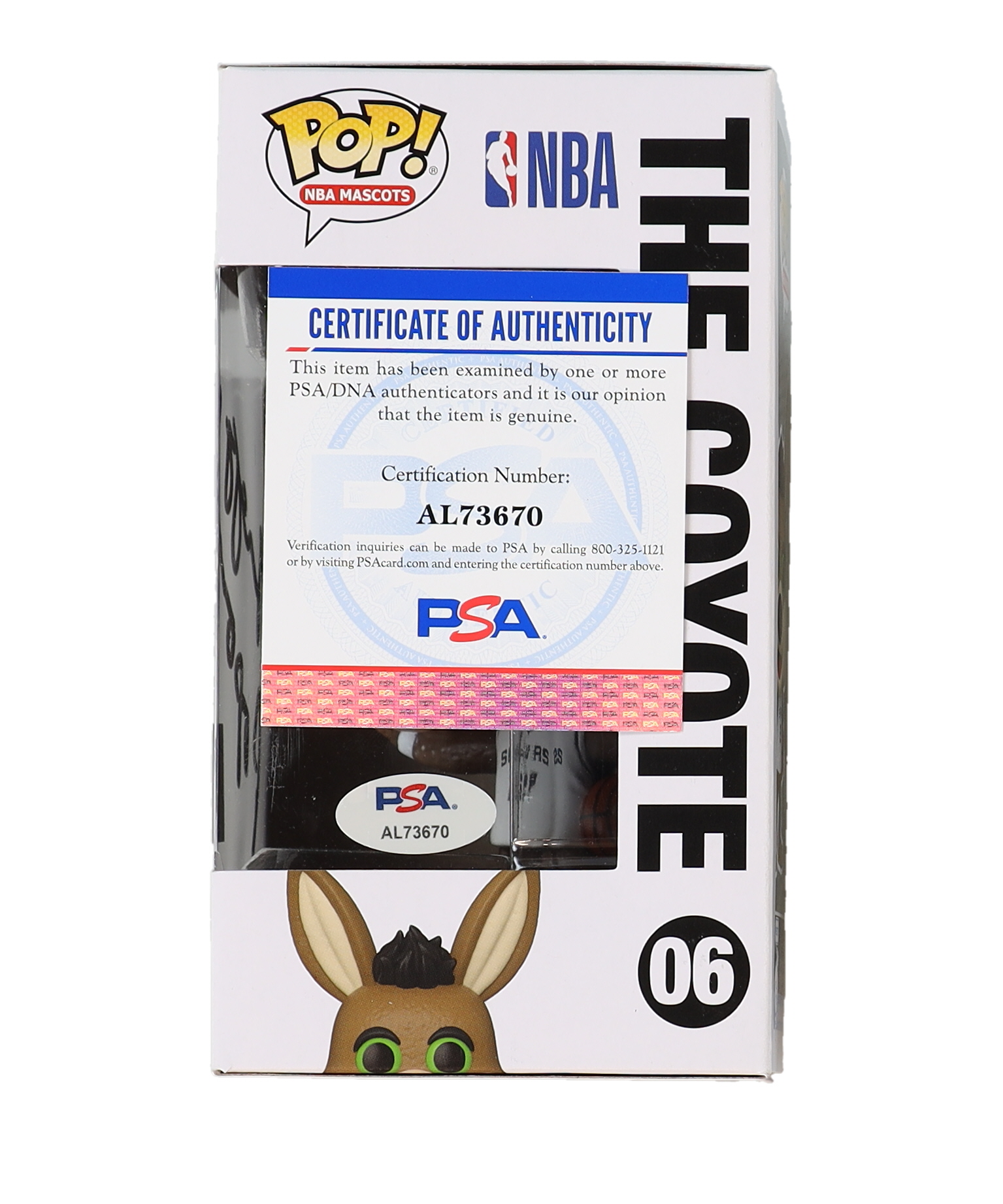 Gregg Poppovich Signed Spurs #06 The Coyote Funko Pop! Vinyl Figure (PSA) at PristineAuction.com Gregg Poppovich Signed Spurs #06 The Coyote Funko Pop! Vinyl Figure (PSA) at PristineAuction.com