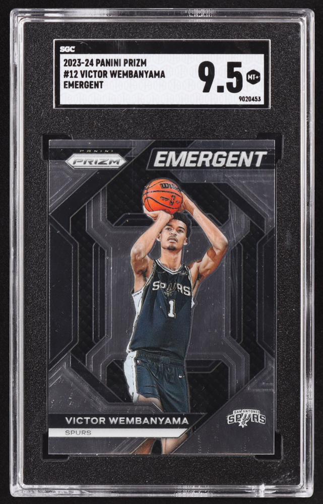 2023-24 PANINI PRIZM Victor Wembanyama #12 Emergent Silver Prizm Rookie RC EUR 50,96 - DE