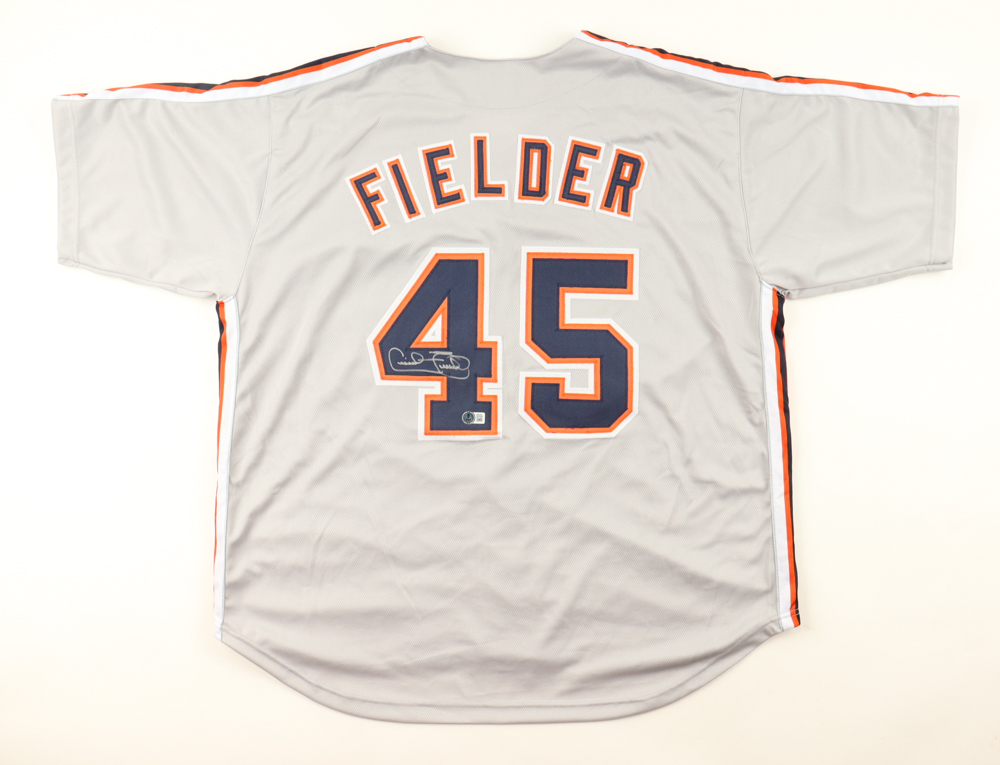 Cecil Fielder Signed Jersey (Beckett) at PristineAuction.com Cecil Fielder Signed Jersey (Beckett) at PristineAuction.com