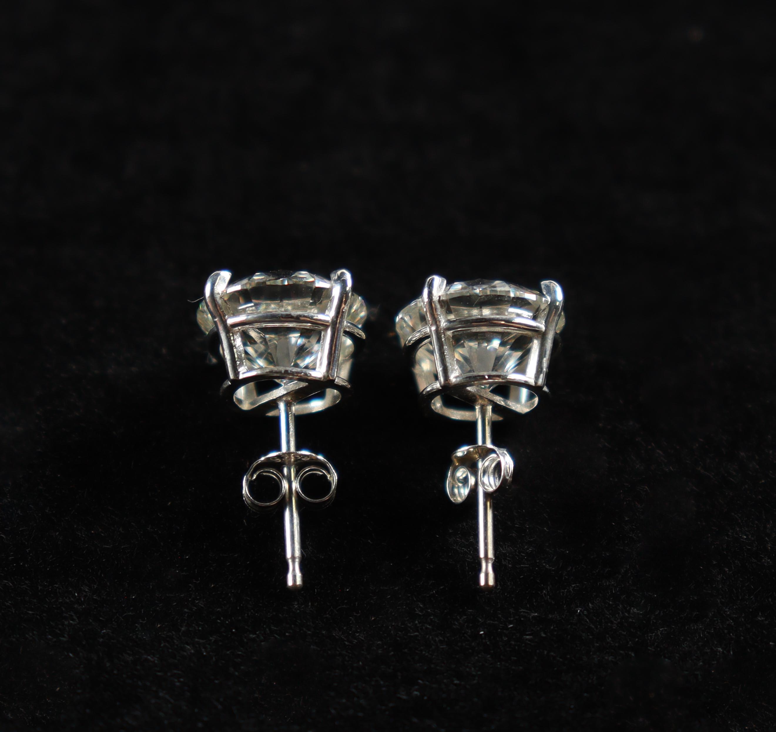 (2) 2.08 CTW | 4.16 Total CTW Pair of Laboratory Grown Round Brilliant Diamond Stud Earrings H, VVS2 | Estimated Value $8,000 (UGL & IGI) at PristineAuction.com (2) 2.08 CTW | 4.16 Total CTW Pair of Laboratory Grown Round Brilliant Diamond Stud Earrings H, VVS2 | Estimated Value $8,000 (UGL & IGI) at PristineAuction.com