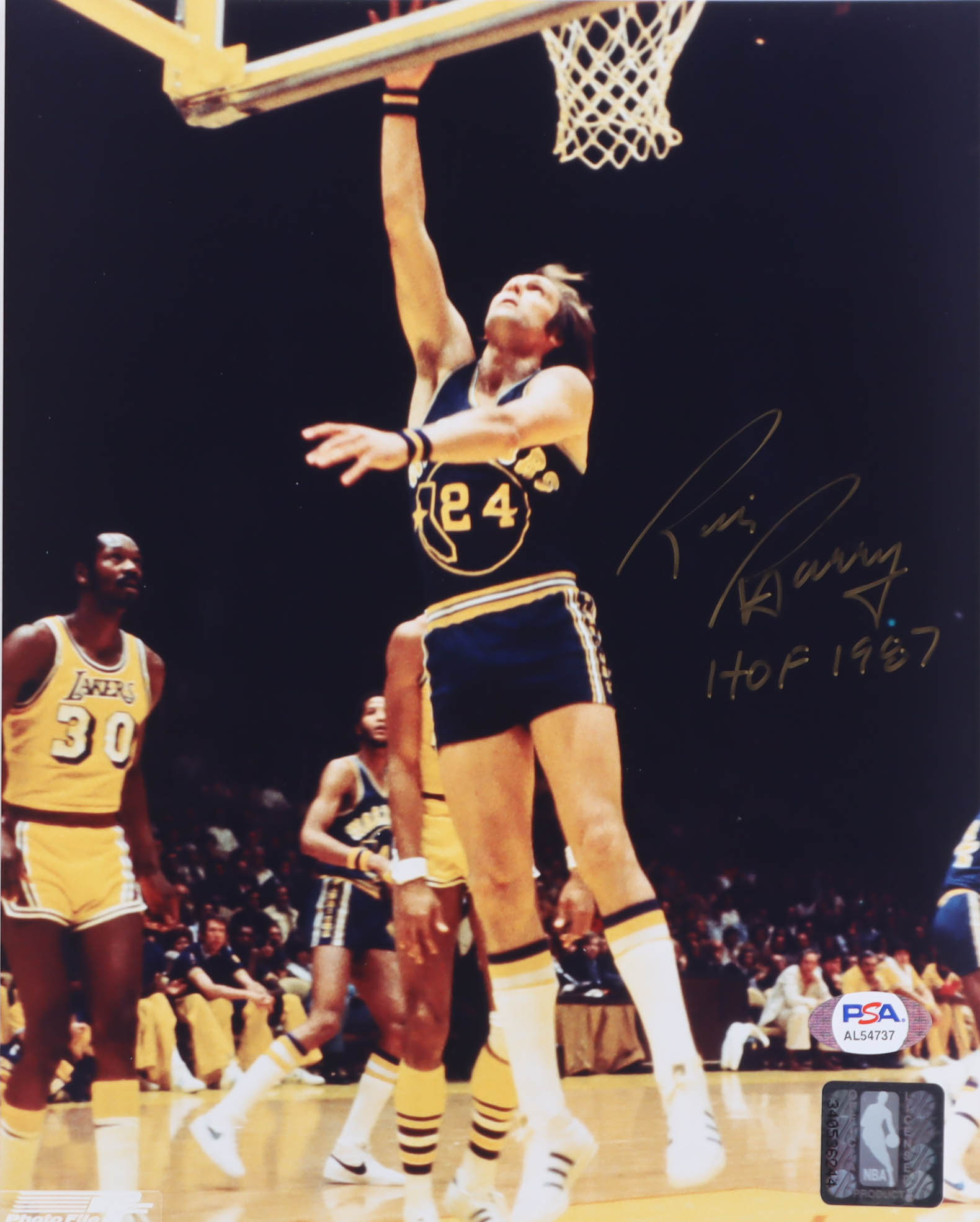 Rick Barry Signed Warriors 8x10 Photo Inscribed "HOF 1987" (PSA) at PristineAuction.com Rick Barry Signed Warriors 8x10 Photo Inscribed "HOF 1987" (PSA) at PristineAuction.com