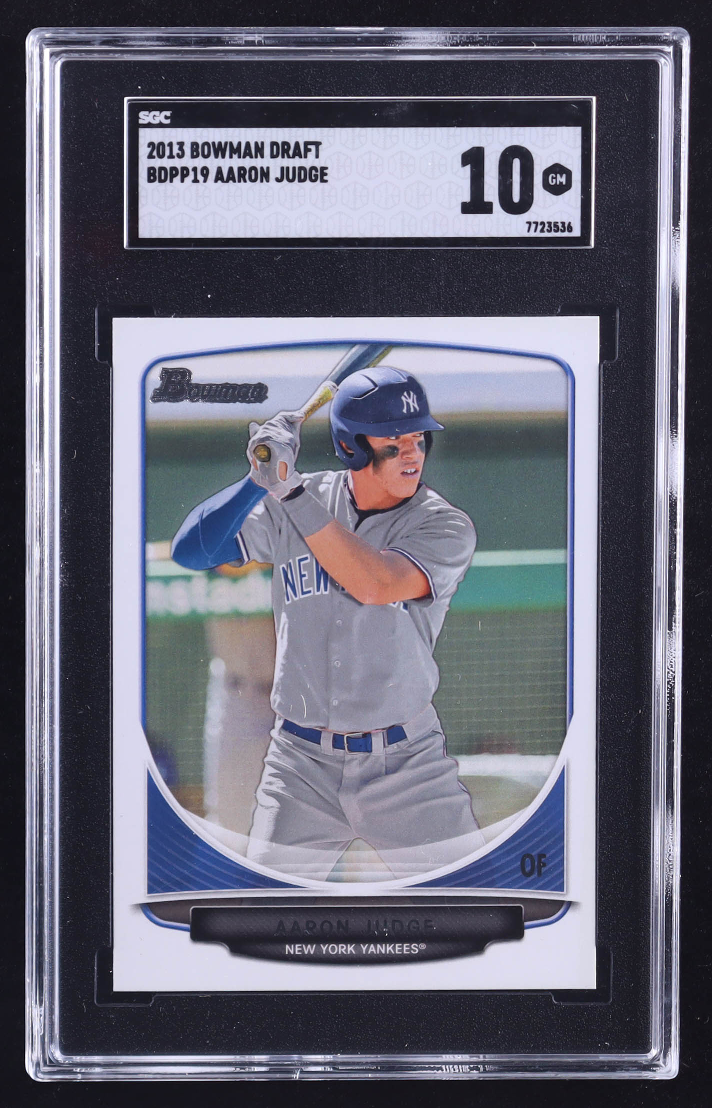 Aaron Judge 2013 Bowman Draft Draft Picks #BDPP19 RC (SGC 10) at PristineAuction.com Aaron Judge 2013 Bowman Draft Draft Picks #BDPP19 RC (SGC 10) at PristineAuction.com