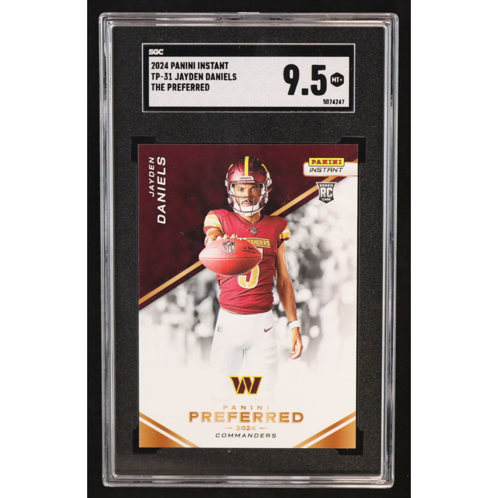Jayden Daniels 2024 Panini Instant The Preferred #TP31 RC (SGC 9.5) at PristineAuction.com
