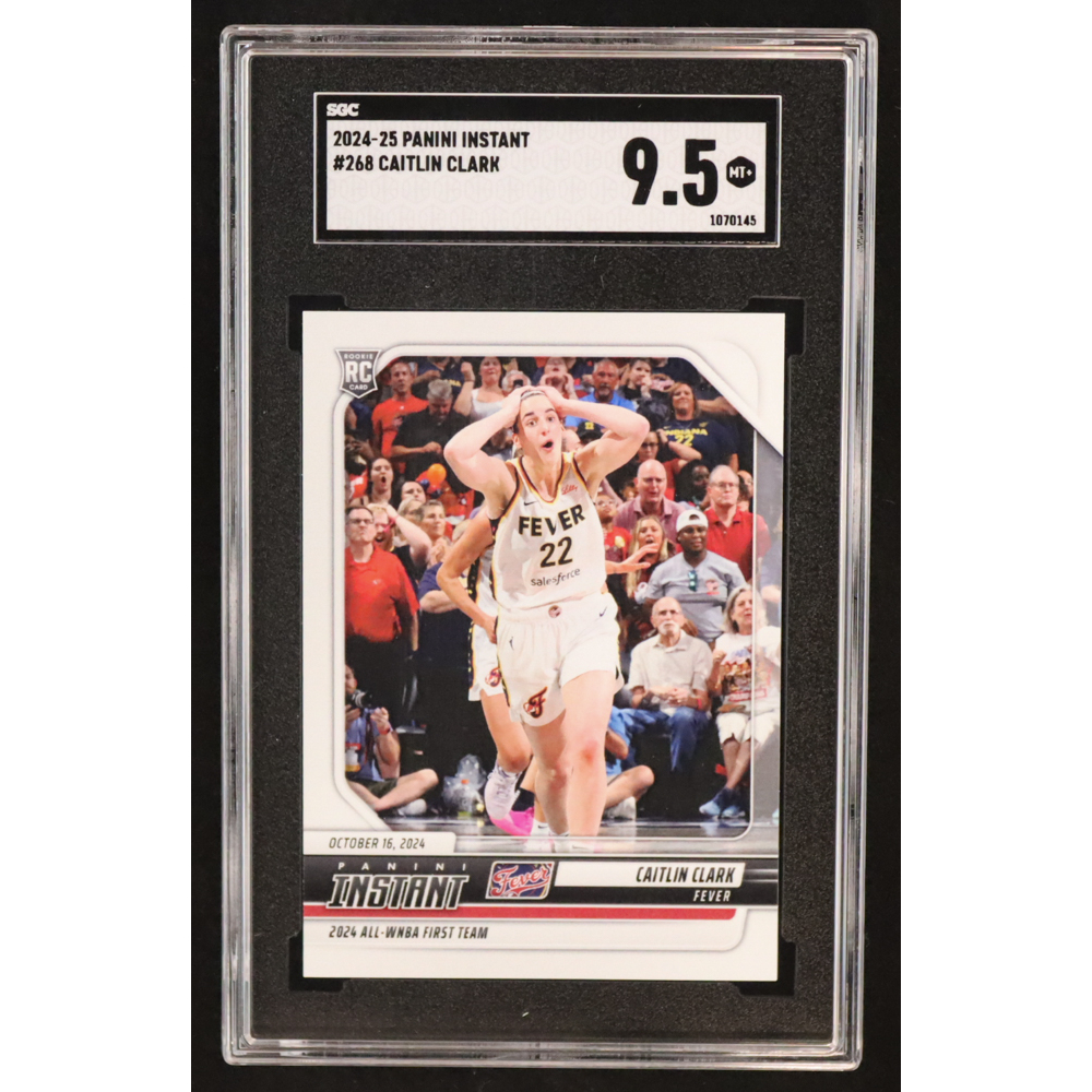 Caitlin Clark 2024 Panini Instant WNBA #268 RC (SGC 9.5) at PristineAuction.com