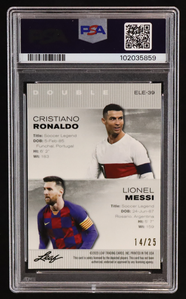 Cristiano Ronaldo / Lionel Messi 2023 Leaf Metal Special Cristiano Ronaldo / Lionel Messi 2023 Leaf Metal Special